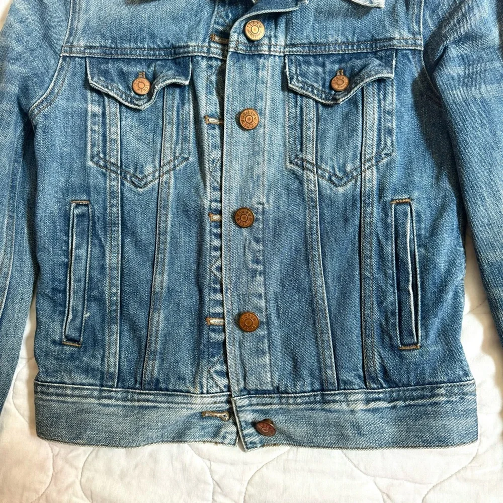 J. Crew ~ Classic Indigo Dark Denim Jean Jacket! - Picture 7 of 15